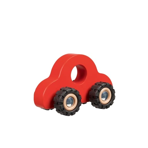 Billede af GOKI håndbil med gummihjul rød hos smaaspirevipper.dk