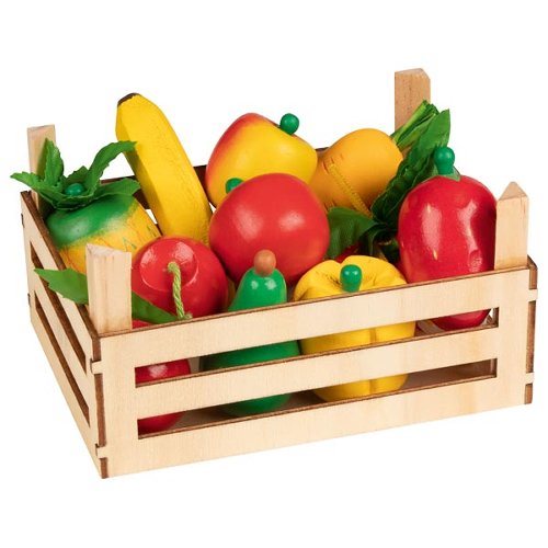 Se GOKI kasse med blandet frugt og grønt hos smaaspirevipper.dk
